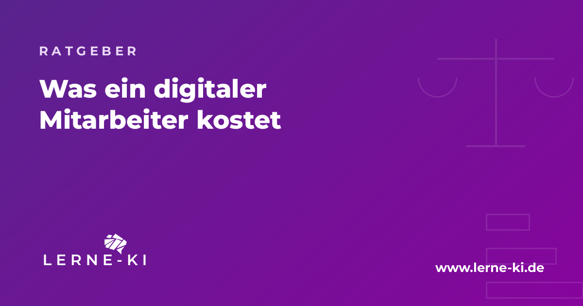 Was ein digitaler Mitarbeiter wirklich kostet, was in den Preis reinspielt und wie du in wenigen Minuten ausrechnest, ab wann er sich für dein Unternehmen lohnt.